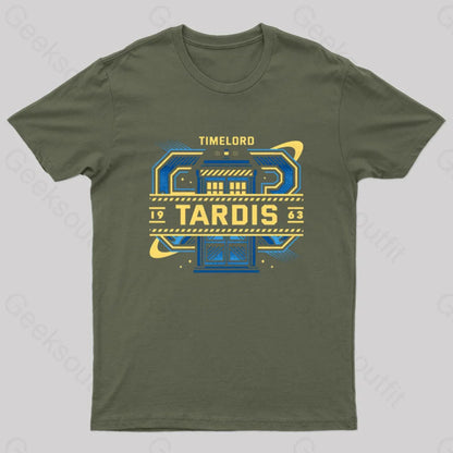 The Space Phone Box T-Shirt Army Green / S