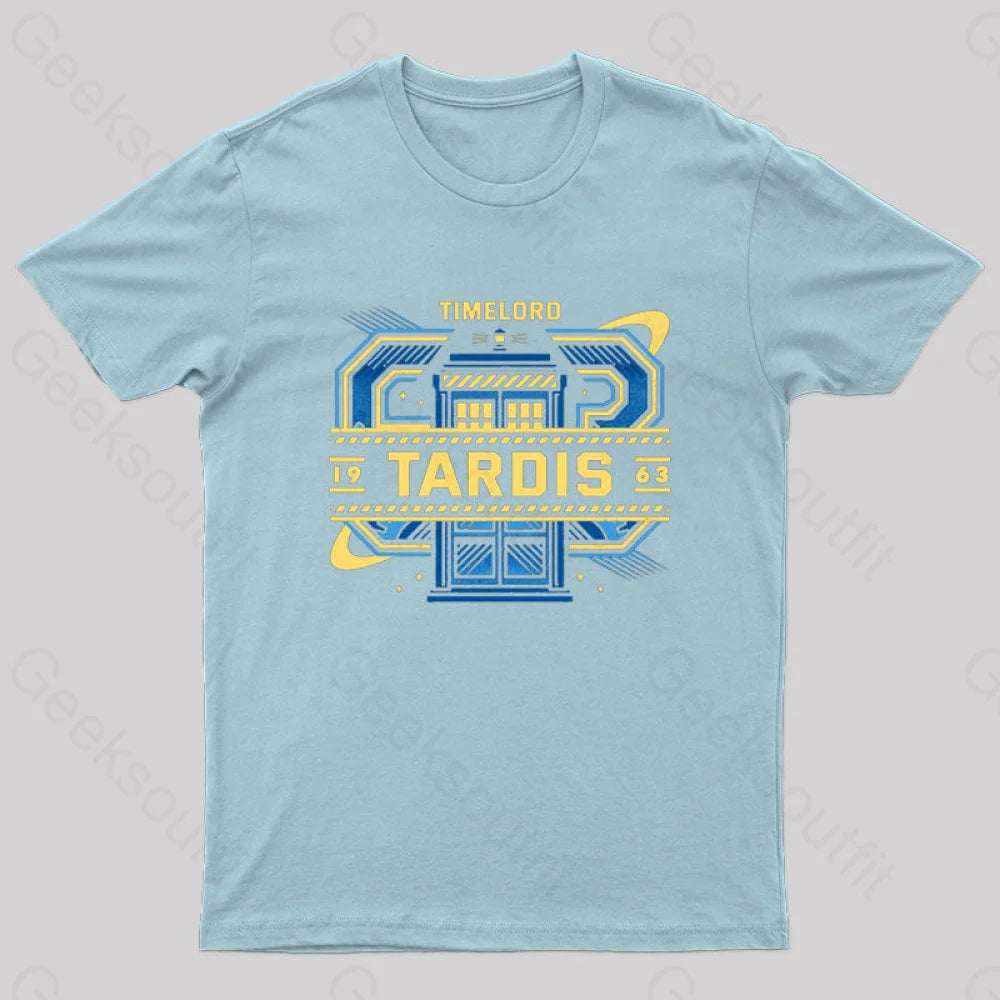 The Space Phone Box T-Shirt Light Blue / S