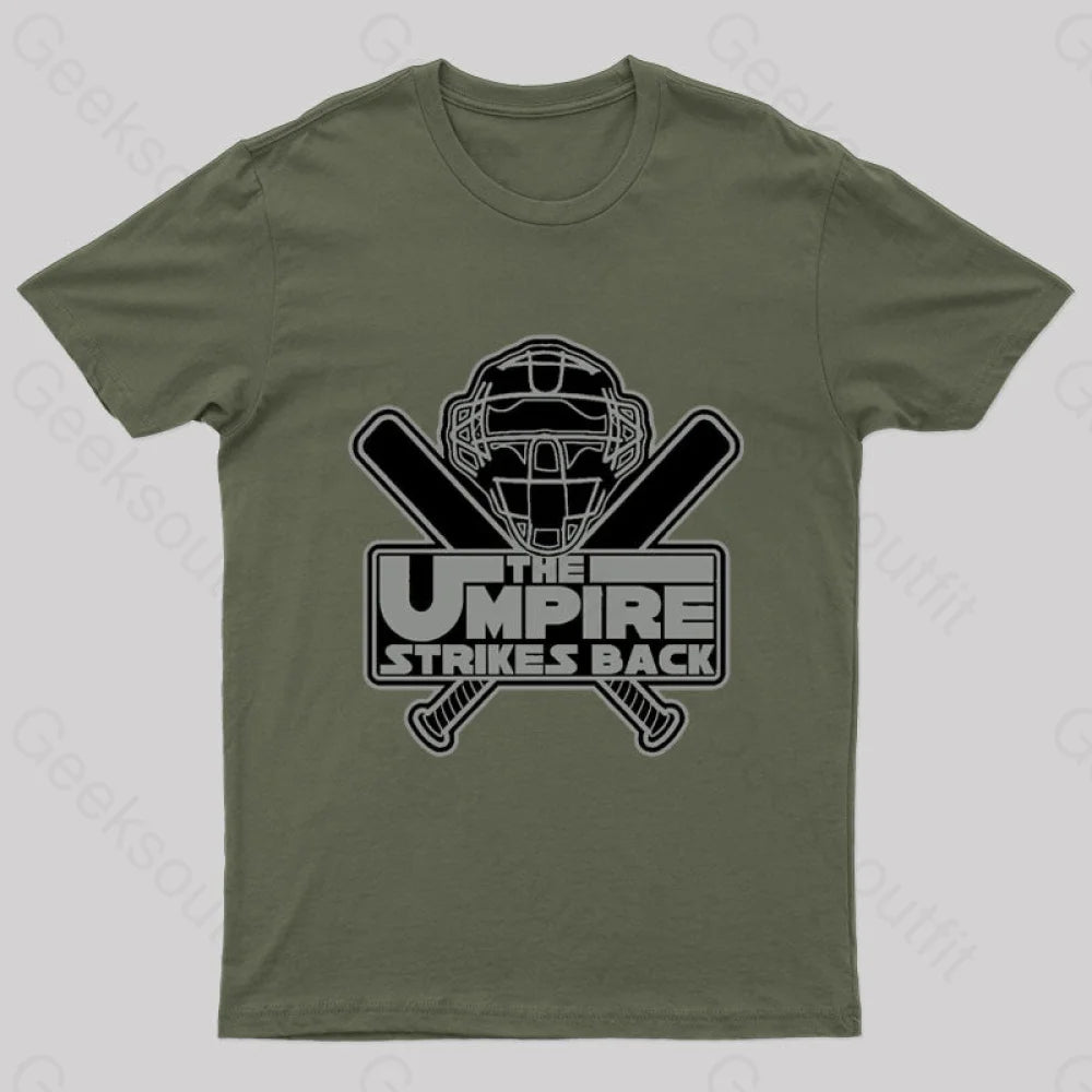 The Umpire Strikes Back Nerd T-Shirt Army Green / S