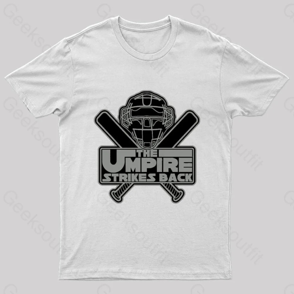 The Umpire Strikes Back Nerd T-Shirt White / S