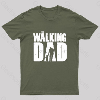 The Walking Dad Nerd T-Shirt Army Green / S