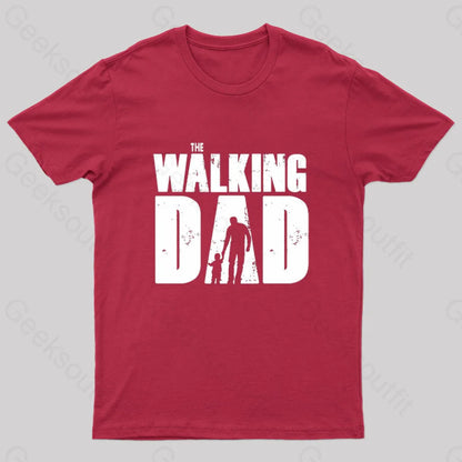 The Walking Dad Nerd T-Shirt Red / S