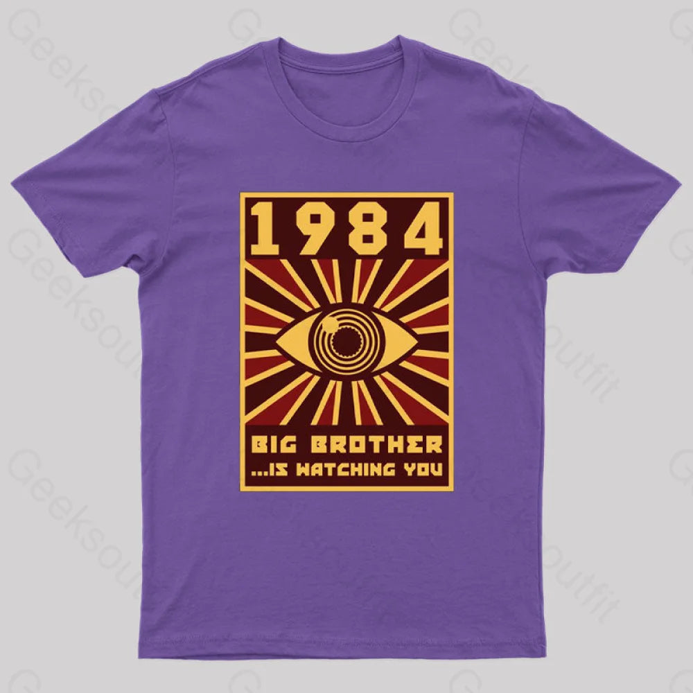 The Watcher Geek T-Shirt Purple / S