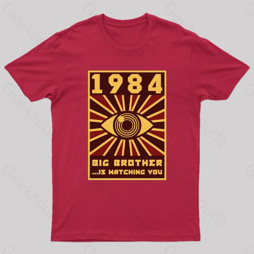 The Watcher Geek T-Shirt Red / S