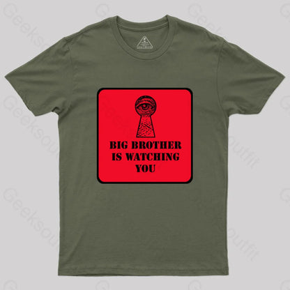 The Watcher Is Watching You T-Shirt Army Green / S