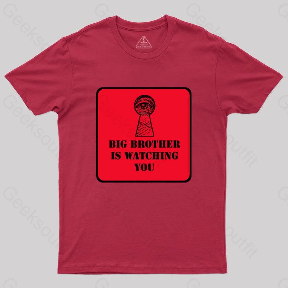 The Watcher Is Watching You T-Shirt Red / S