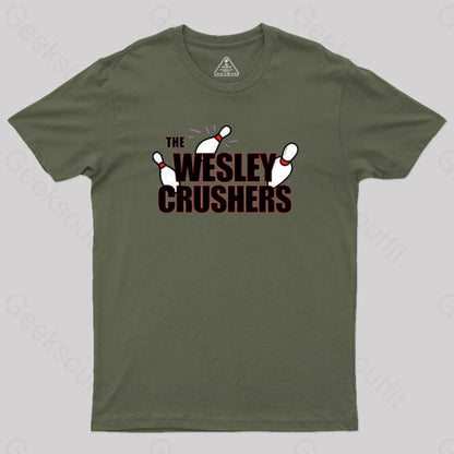 The Wesley Crushers Geek T-Shirt Army Green / S