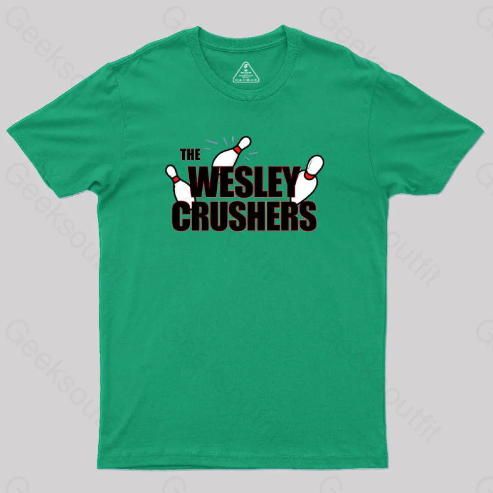 The Wesley Crushers Geek T-Shirt Green / S