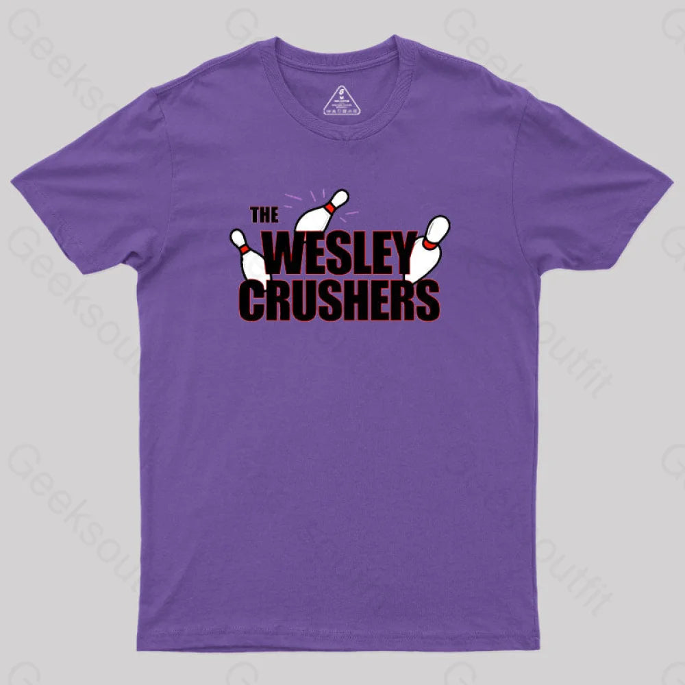 The Wesley Crushers Geek T-Shirt Purple / S