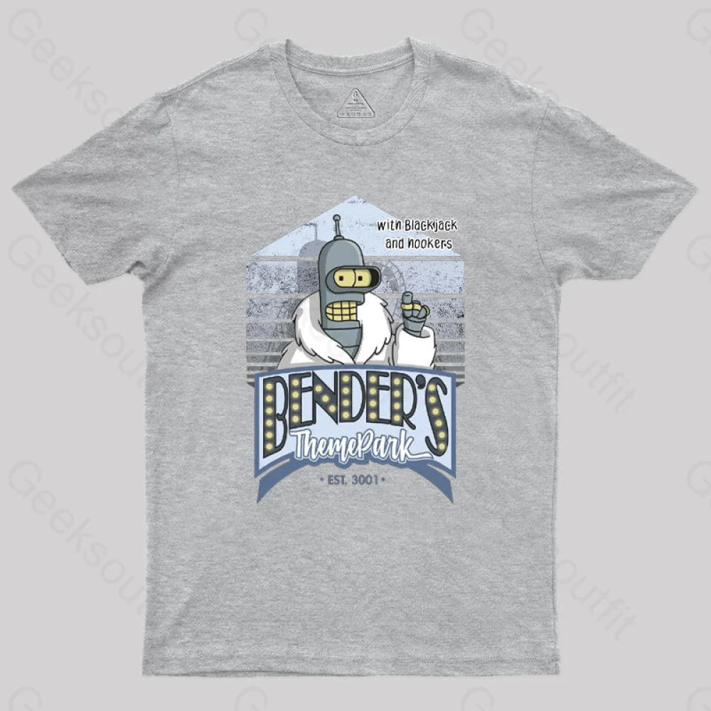 Theme Park Geek T-Shirt Grey / S