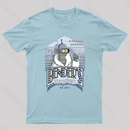 Theme Park Geek T-Shirt Light Blue / S