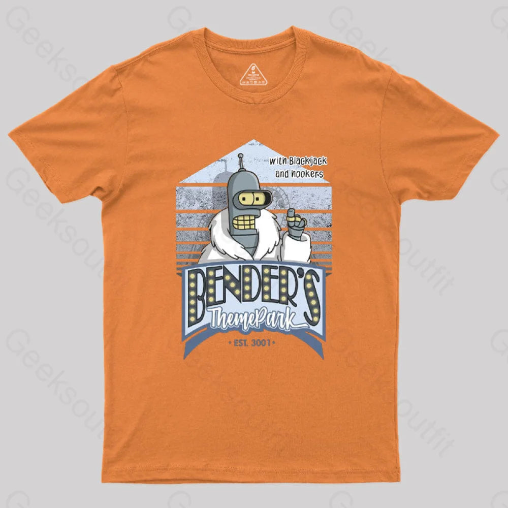 Theme Park Geek T-Shirt Orange / S