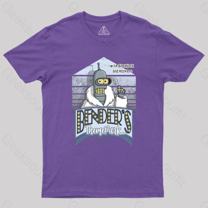 Theme Park Geek T-Shirt Purple / S