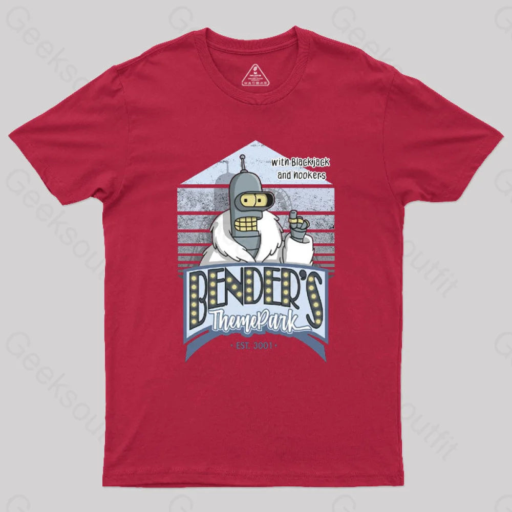 Theme Park Geek T-Shirt Red / S