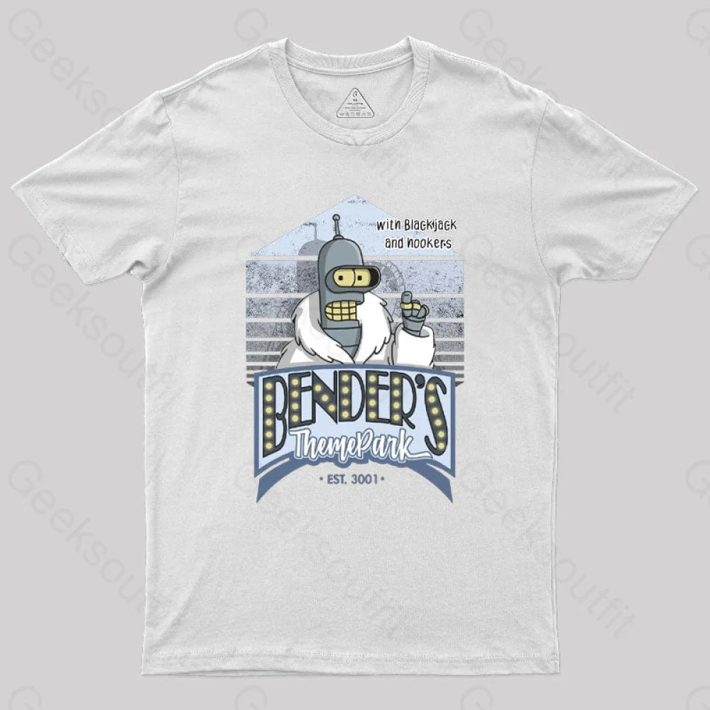 Theme Park Geek T-Shirt White / S