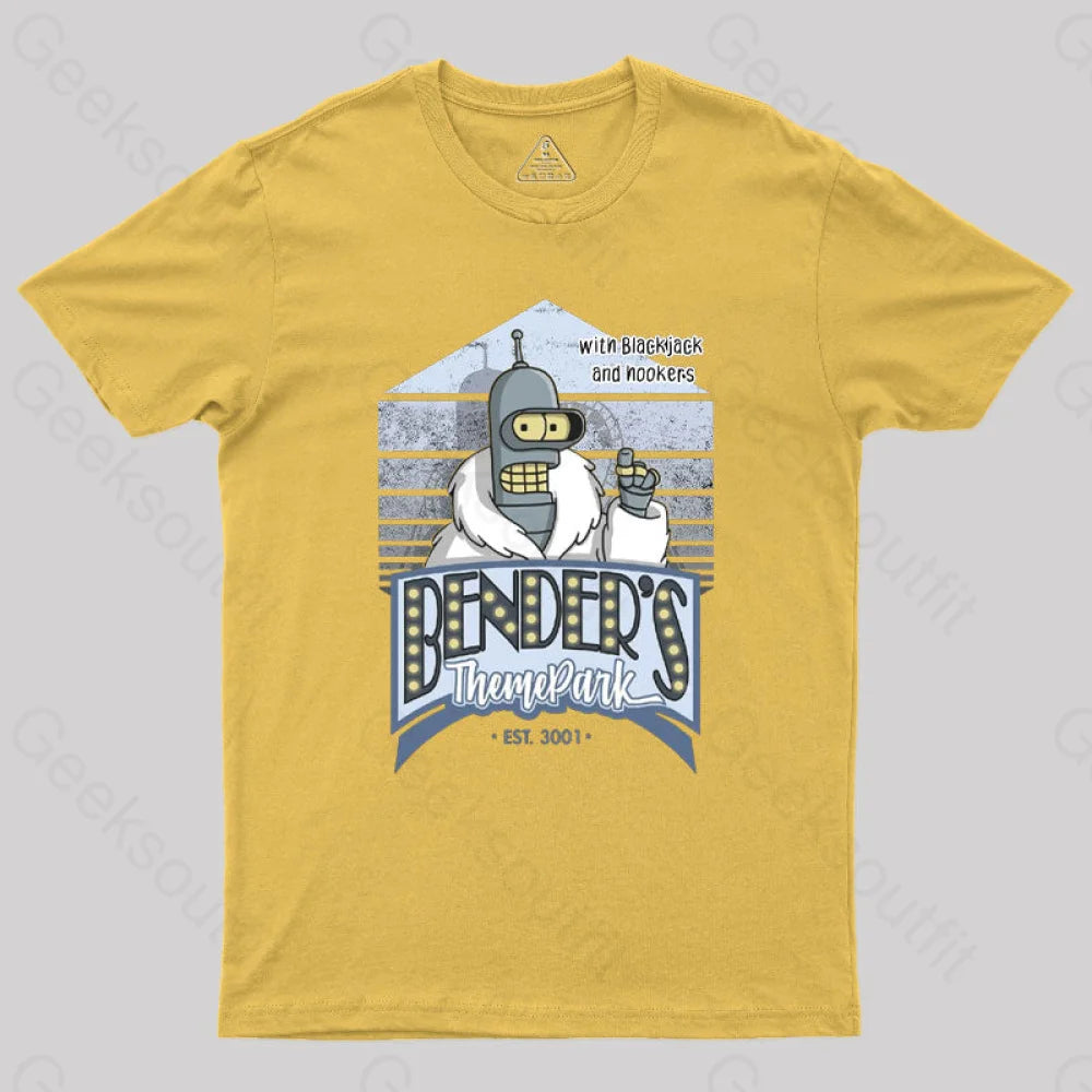 Theme Park Geek T-Shirt Yellow / S