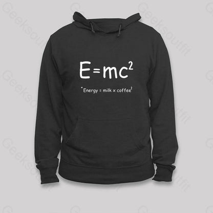 Theory Of Relativity Funny Equation Hoodie Black / S