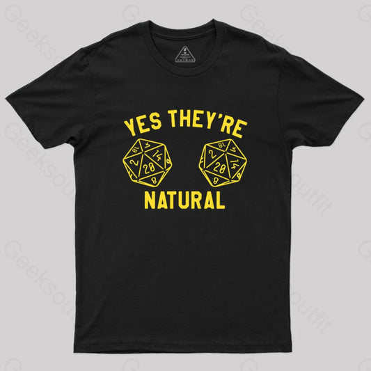 They’re Natural Dice Game T-Shirt Black / S