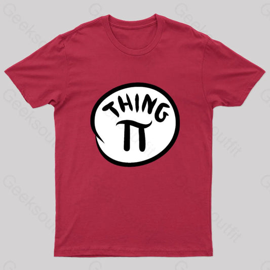 Things Pi Nerd T-Shirt Red / S