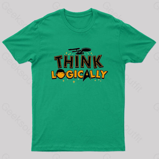 Think Logically Nerd T-Shirt Green / S