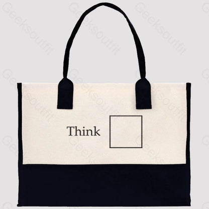 Think Outside The Box Cotton Tote Bag