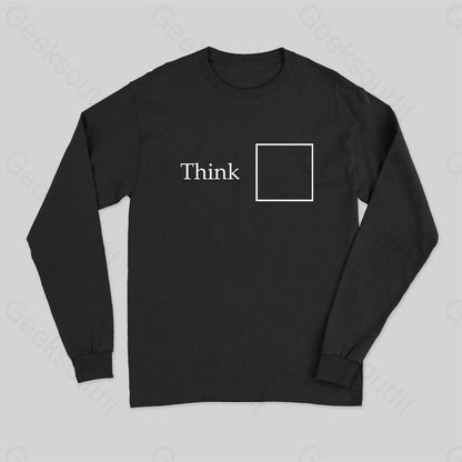 Think Outside The Box Long Sleeve T-Shirt Black / S