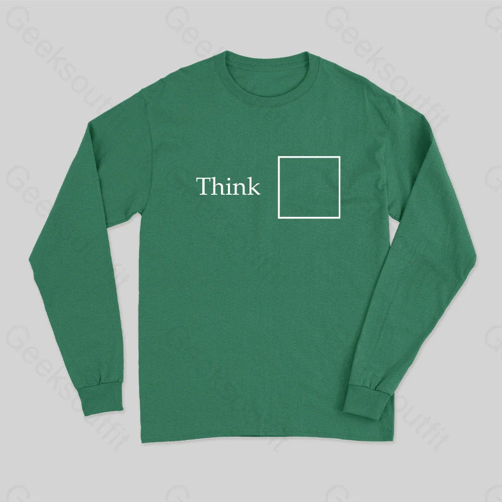 Think Outside The Box Long Sleeve T-Shirt Green / S