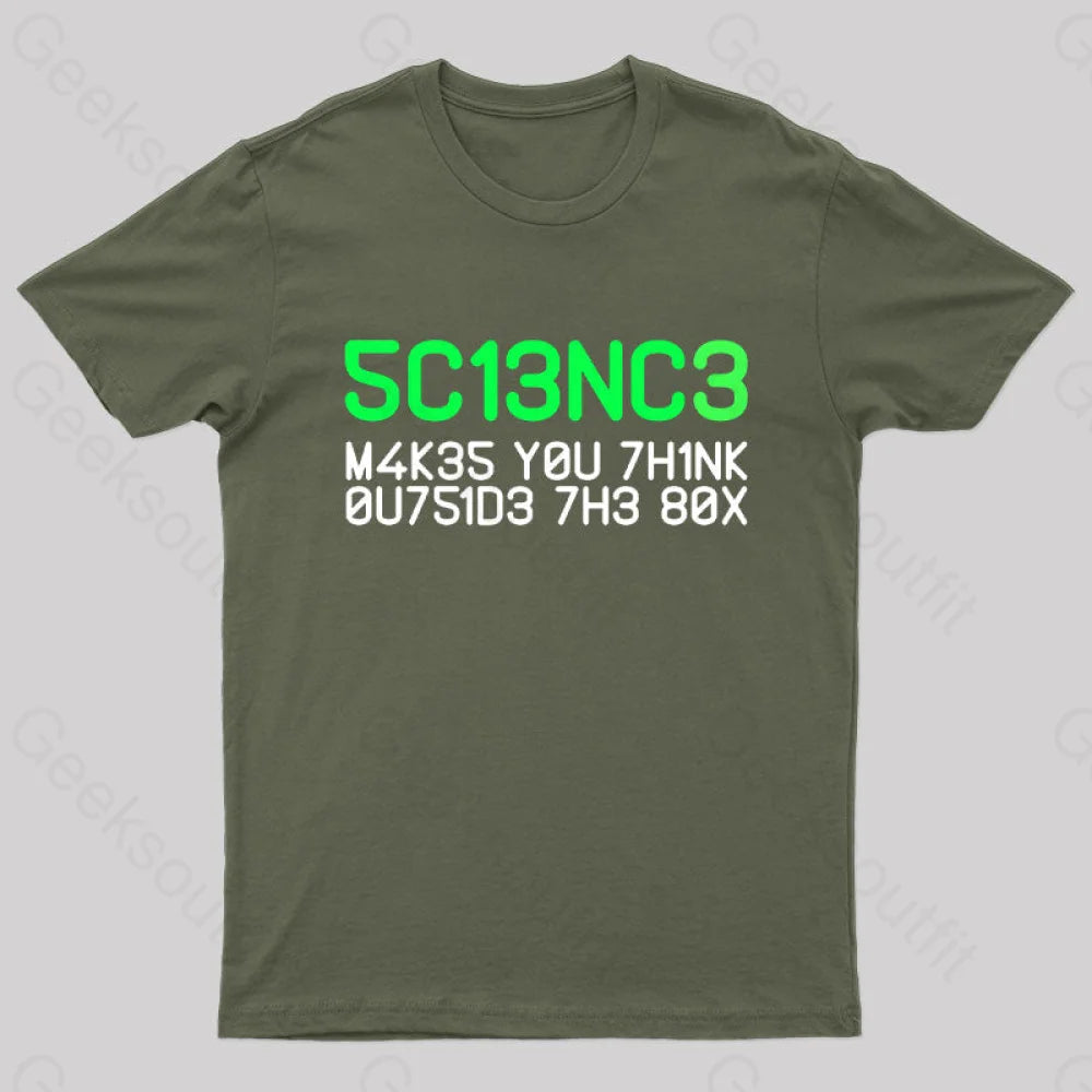 Think Outside The Box T-Shirt Army Green / S