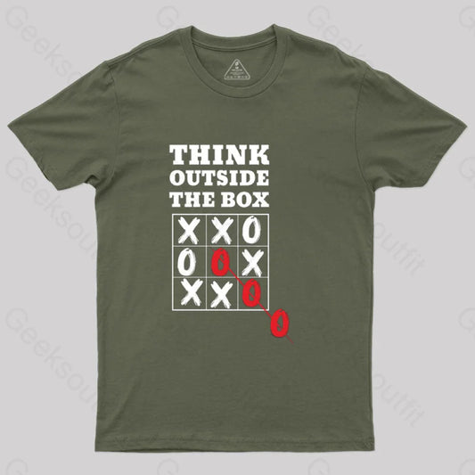 Think Outside The Box T-Shirt Army Green / S