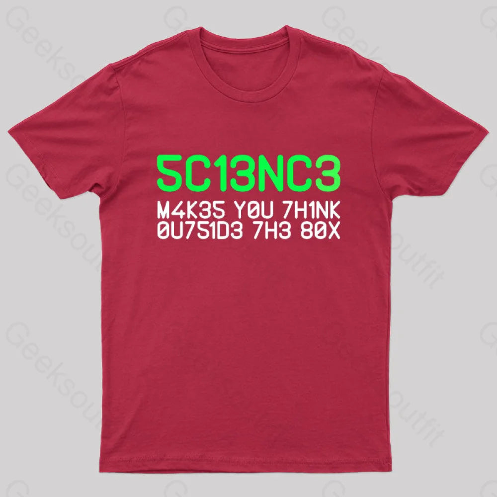 Think Outside The Box T-Shirt Red / S