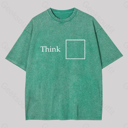 Think Outside The Box Washed T-Shirt Grass Green / S