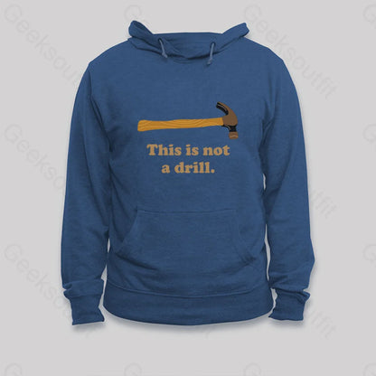 This Is Not A Drill Essential Hoodie Dark Blue / S