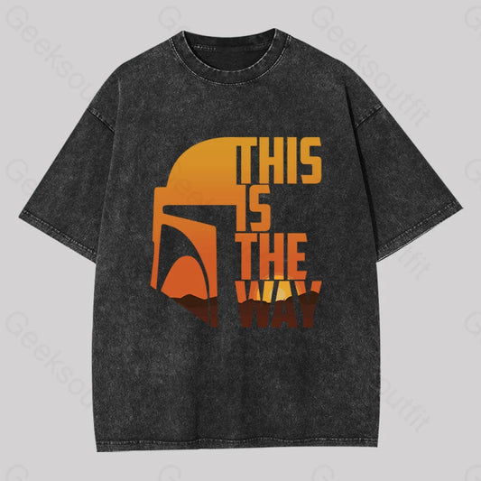 This Is The Way Washed T-Shirt Black / S