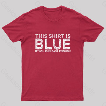 This Shirt Is Blue Nerd T-Shirt Red / S