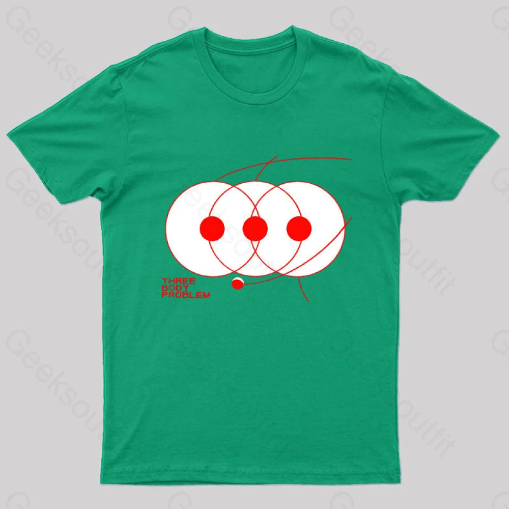 Three Body Problem Geek T-Shirt Green / S