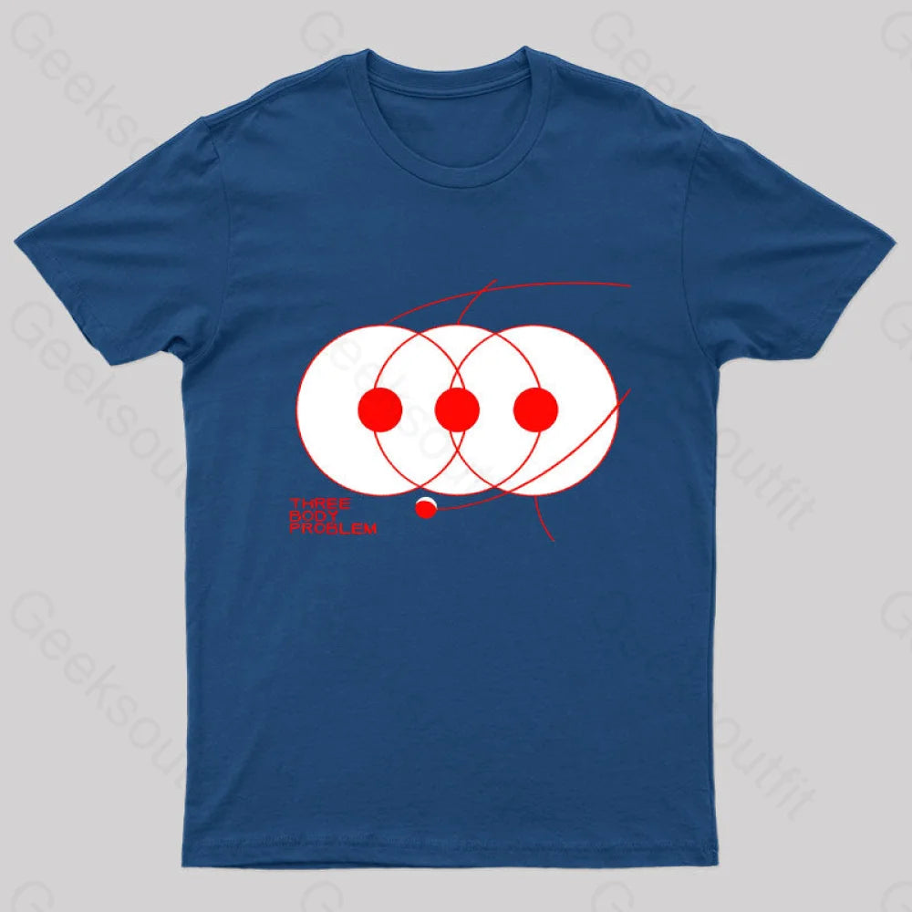 Three Body Problem Geek T-Shirt Navy / S