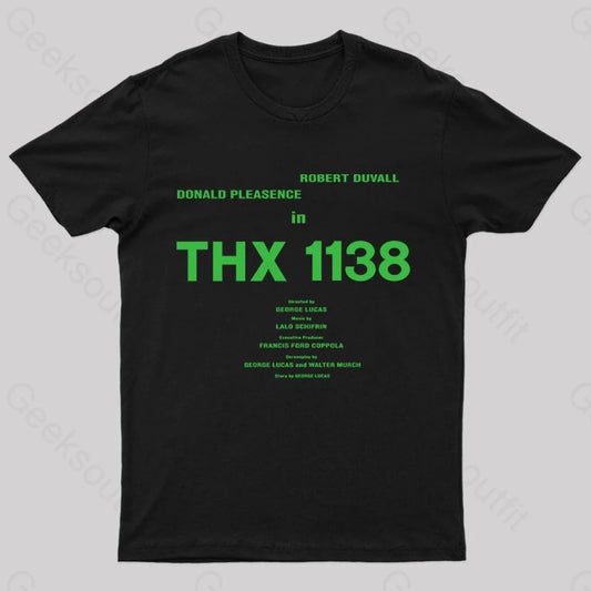 Thx 1138 Organic Geeks T-Shirt Black / S