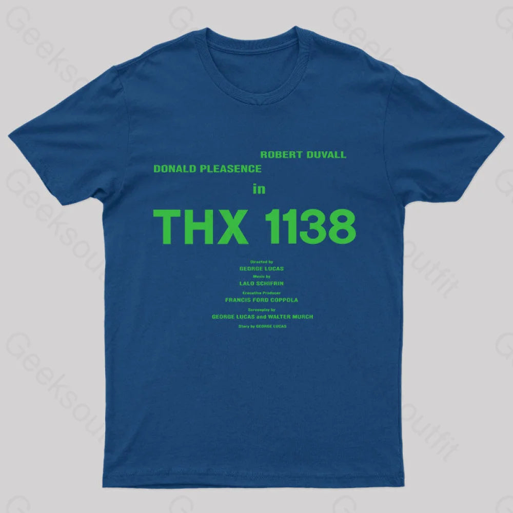 Thx 1138 Organic Geeks T-Shirt Navy / S