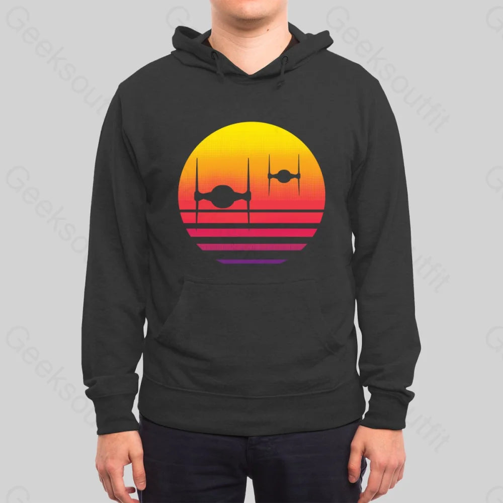 Tie Fighter Sunset Hoodie - Geeksoutfit