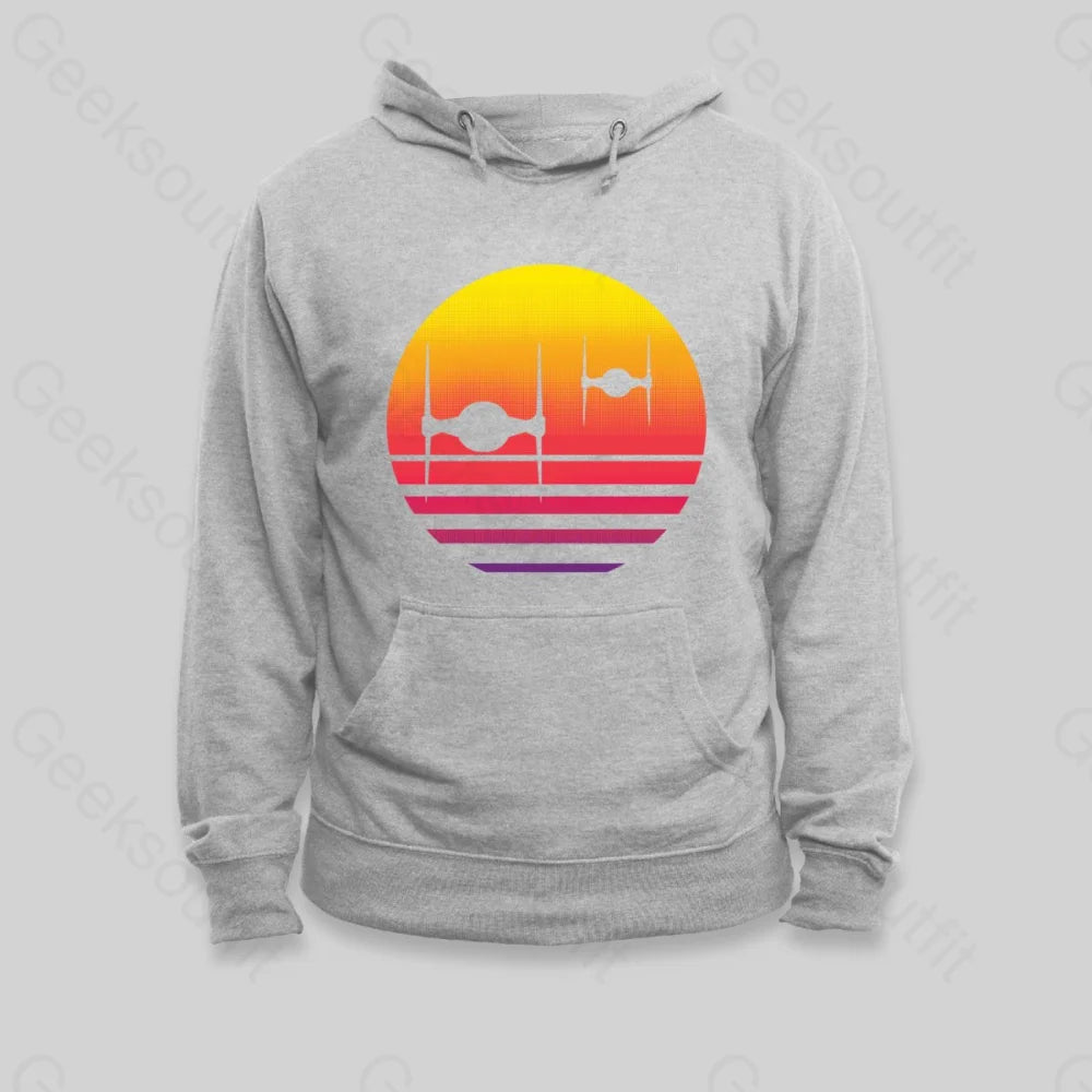 Tie Fighter Sunset Hoodie - Geeksoutfit