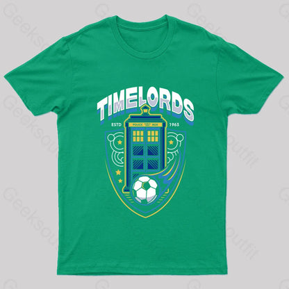 Timelords Football Team Nerd T-Shirt Green / S