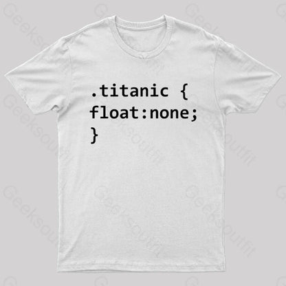 Titanic Code Geek T-Shirt White / S