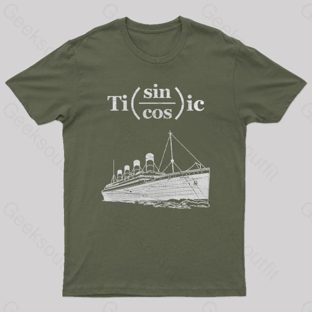 Titanic Formula Geek T-Shirt Army Green / S