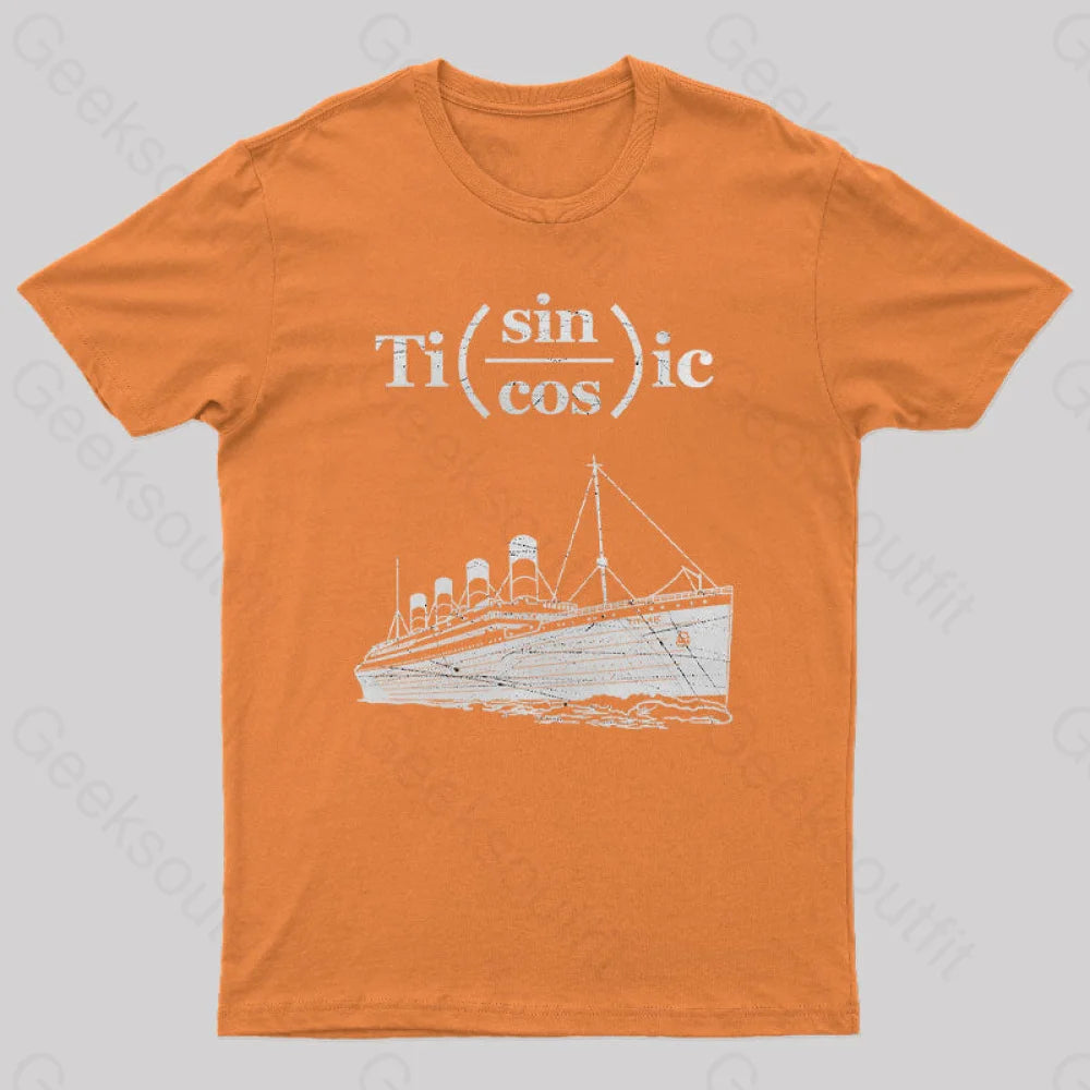 Titanic Formula Geek T-Shirt Orange / S