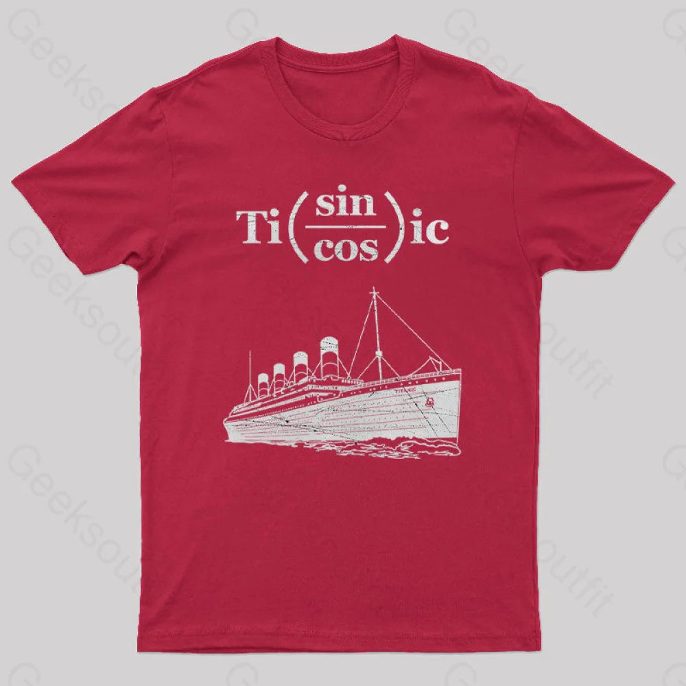 Titanic Formula Geek T-Shirt Red / S