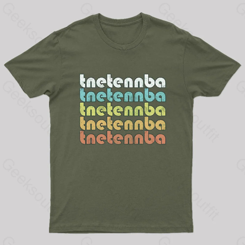 Tnetennba/It Crowd Fan Design T-Shirt Army Green / S