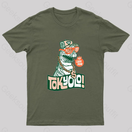 Tokyolo! Geek T-Shirt Army Green / S