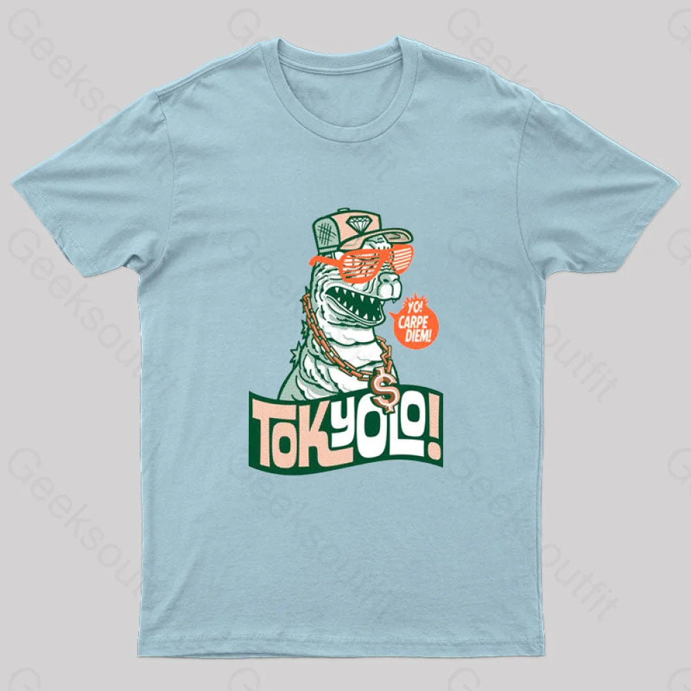 Tokyolo! Geek T-Shirt Light Blue / S