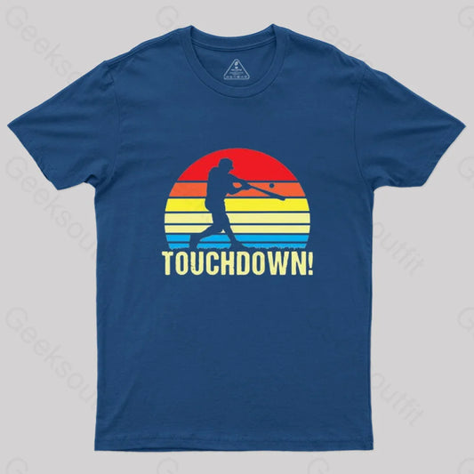 Touchdown Baseball T-Shirt Navy / S