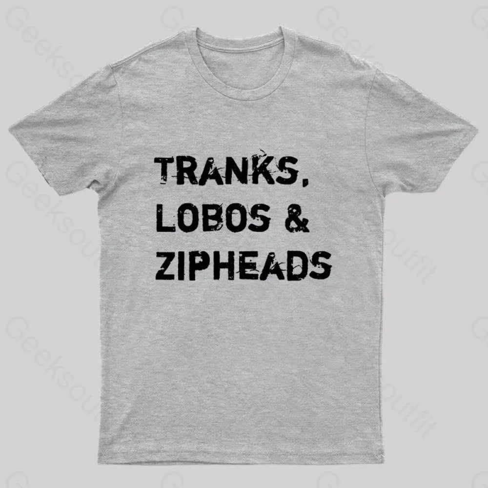 Tranks Lobos & Zipheads Nerd T-Shirt Grey / S